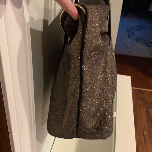 Victoria's Secret Bag Metallic Glitter Gold Tote - Picture 8 of 9